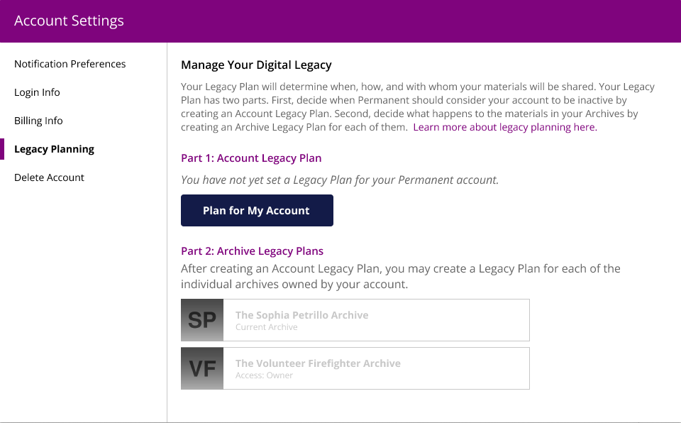 Featured image for “Help Us Design Our New Legacy Planning Feature”